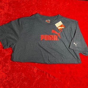 Puma Blue Graphic T-shirt SS - XXL